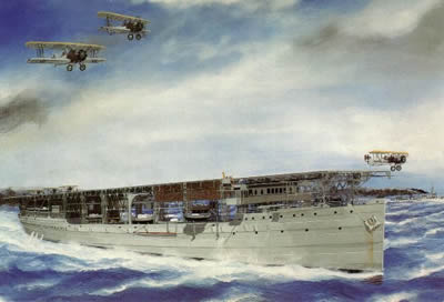 painting uss langley