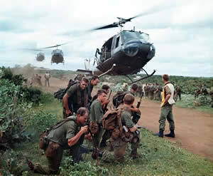 Troops during the Vietnam war