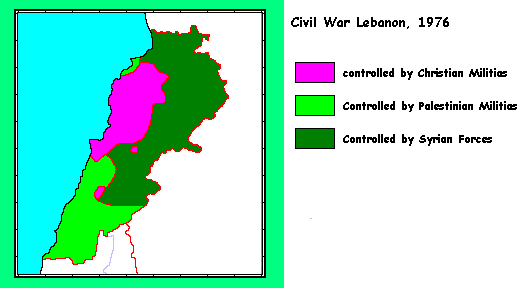 Lebanon Civil War Map