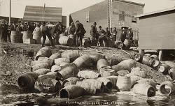 A police raid at Elk Lake, Ontario, 1925
