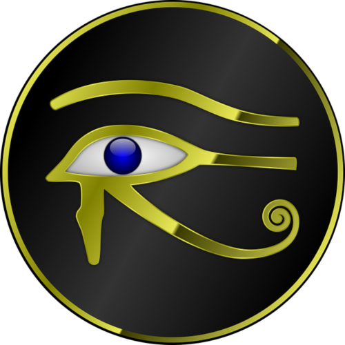 Eye of Horus Ra Lapel Tie Pin Badge Wedjat Egypt Egyptian symbol of protection 